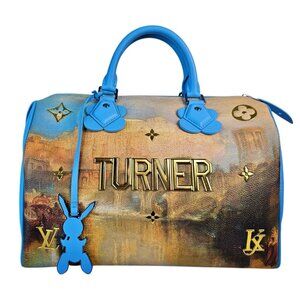 LOUIS VUITTON Speedy 30 Turner Masters Collection Jeff Koons Art Bag Monogram LV
